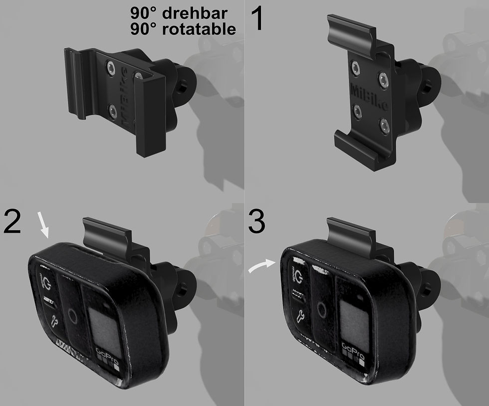 Miniaturbild: GoPro Fernbedienung (ARMTE-002) Halterung - Lenker Rohr