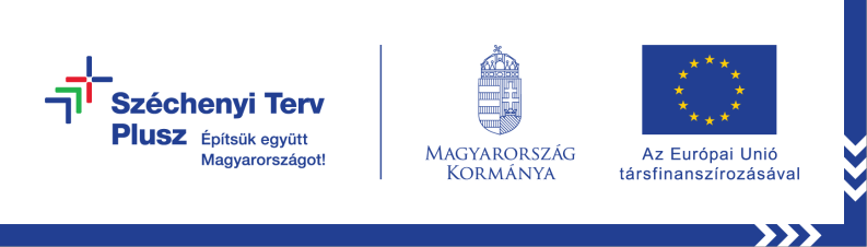 Széchenyi Terv Plusz – Építsük együtt Magyarországot! – Magyarország Kormánya – Az Európai Unió társfinanszírozásával
