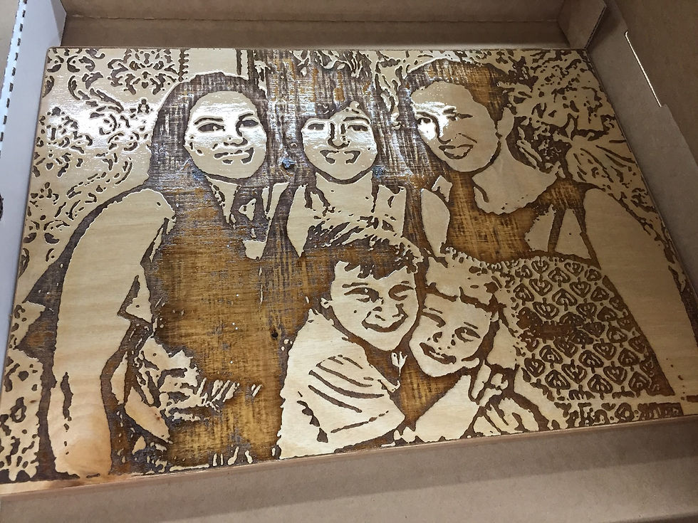 Laser Engraved on wood