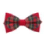 noeud papillon en tartan rouge