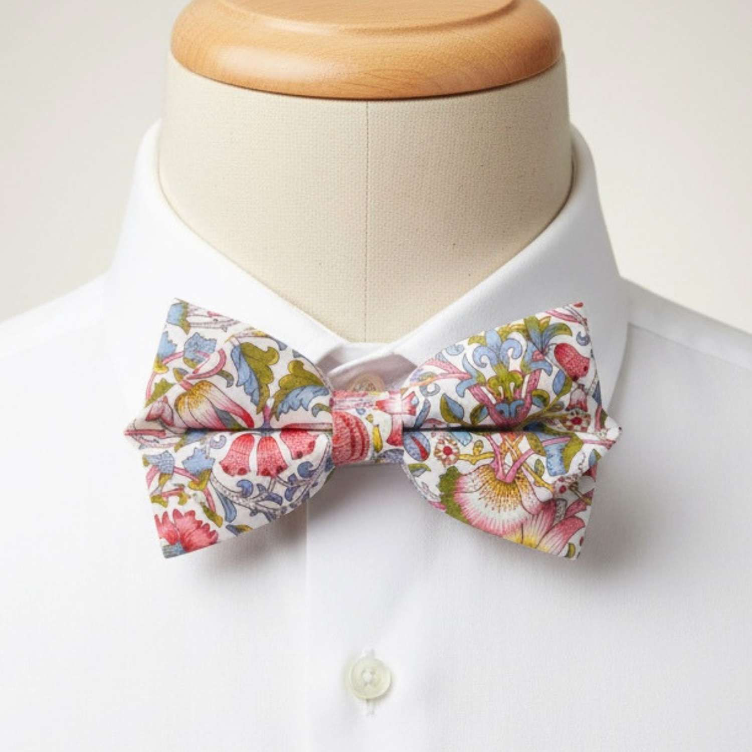 Noeud Papillon en Liberty Lodden corail