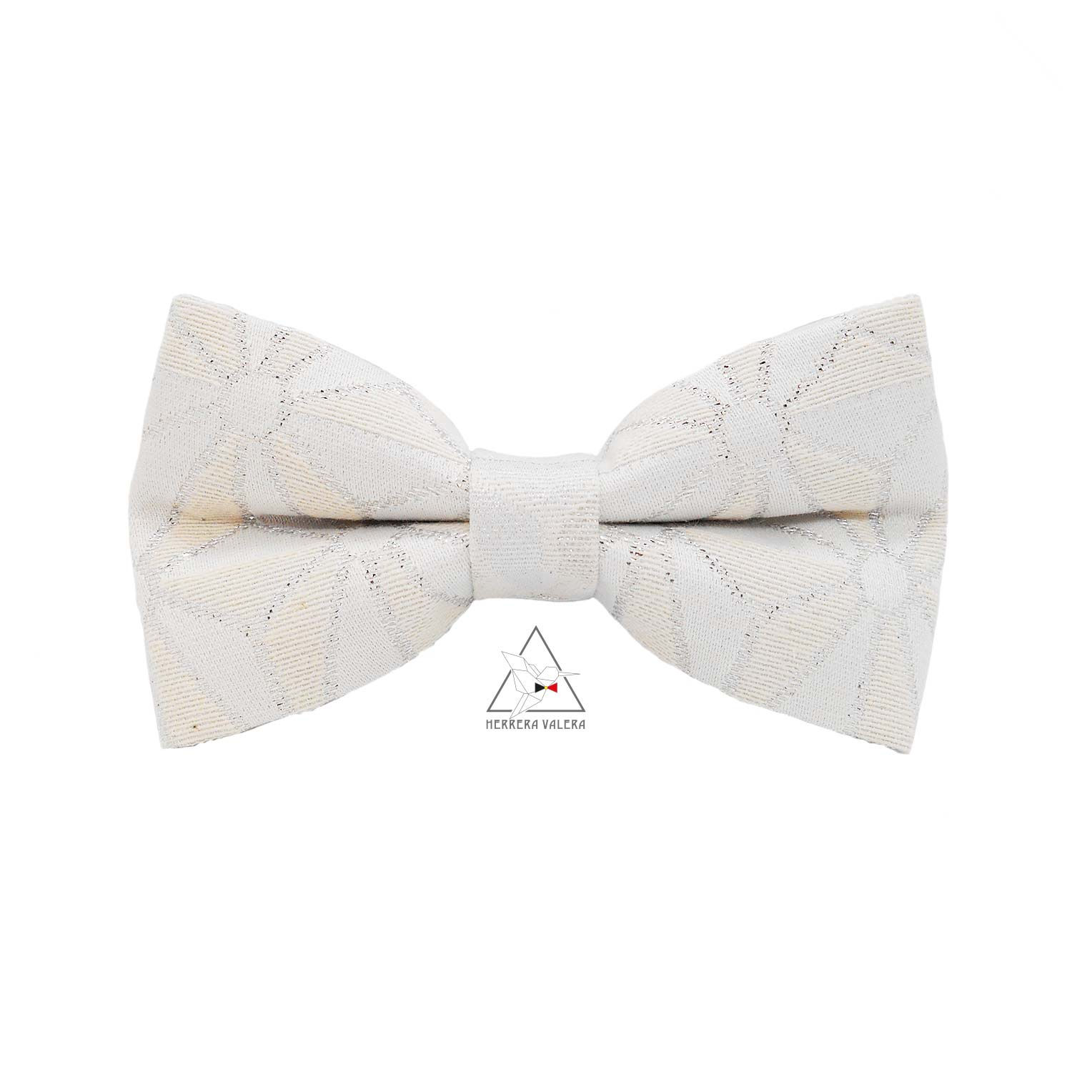 Noeud papillon blanc à paillette