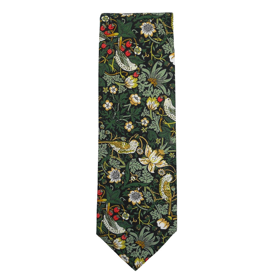 Miniature : cravate verte en Liberty