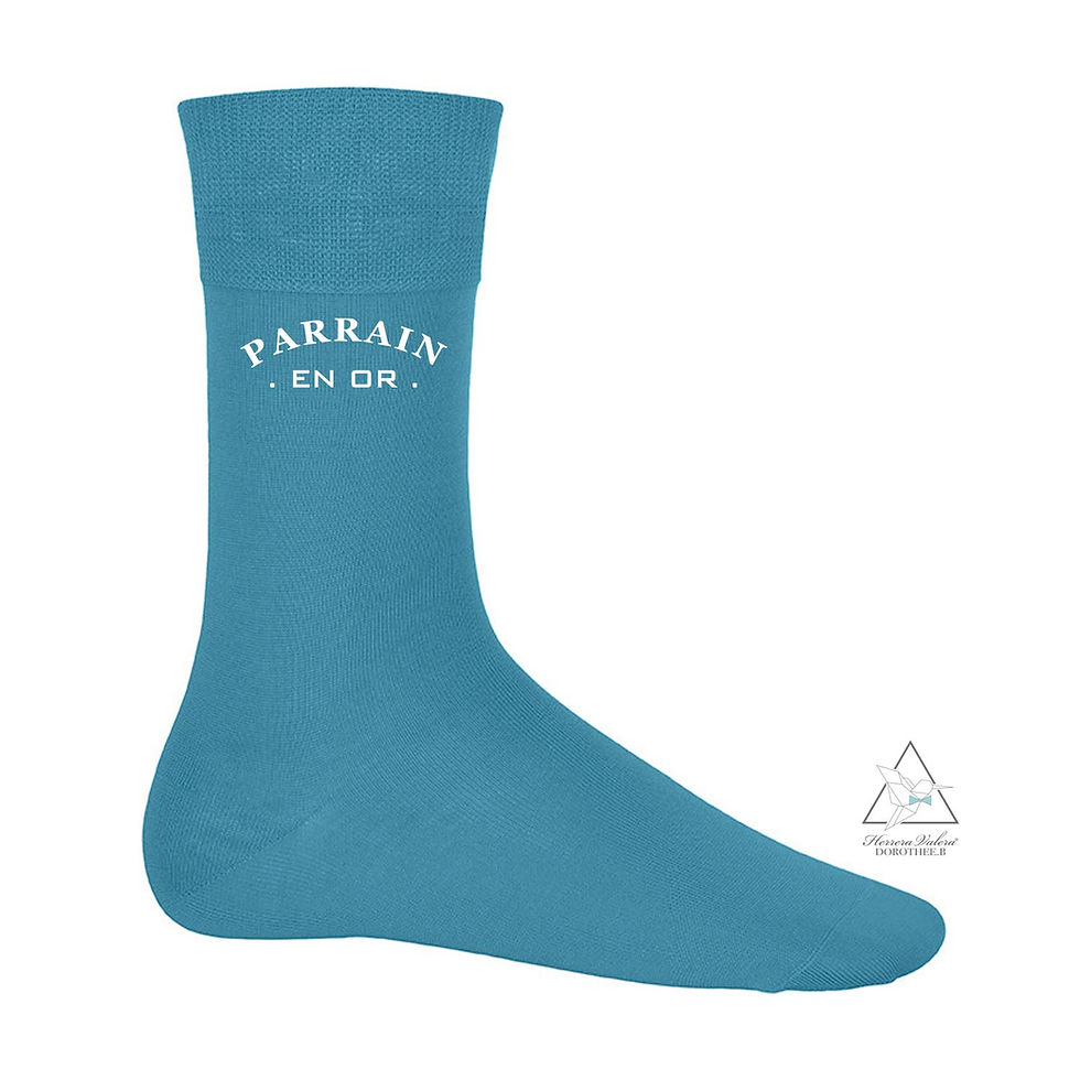Miniature : Chaussettes Parrain en or - 9 couleurs