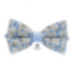Noeud papillon en tissu Liberty bleu