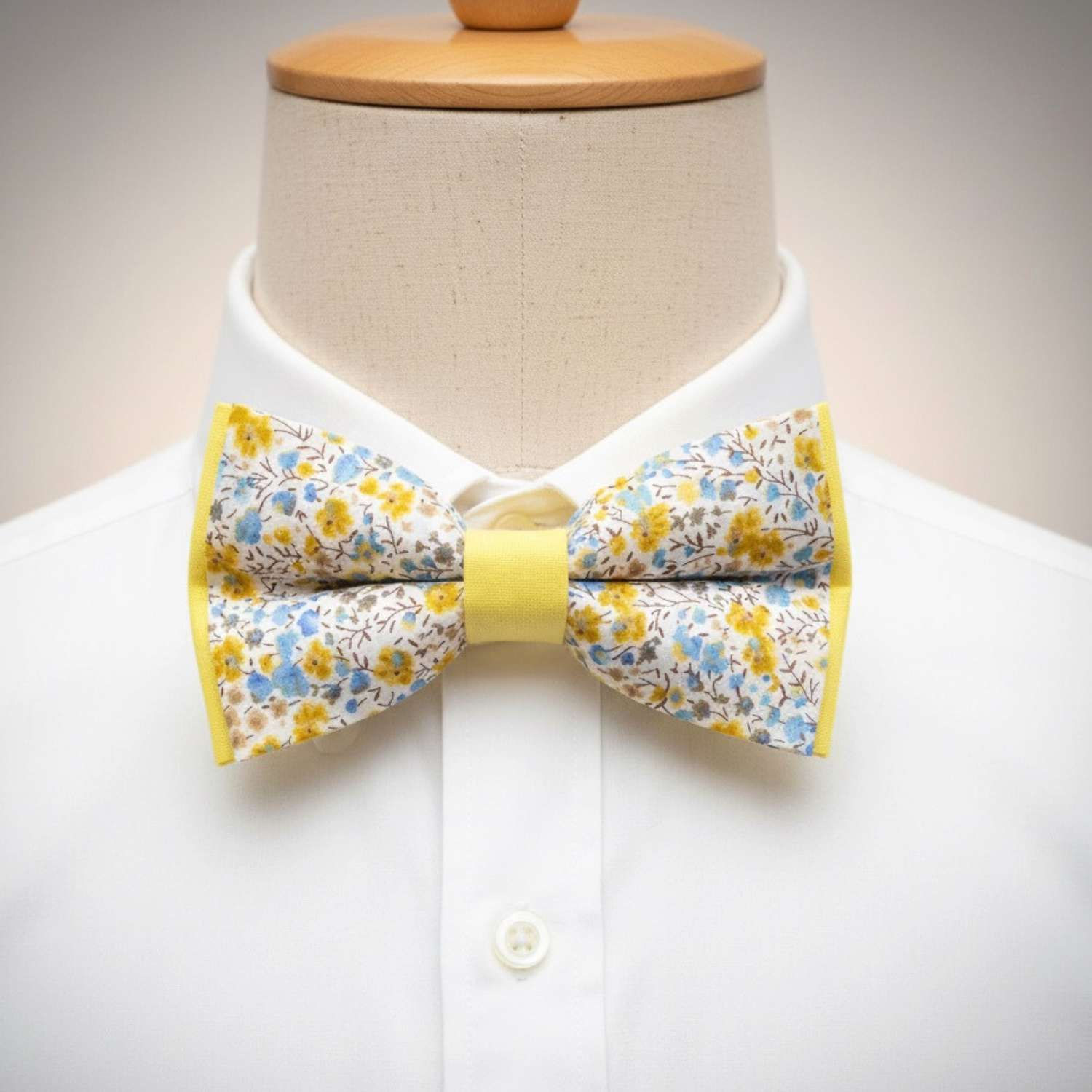 Noeud papillon en Liberty Phoebe Chebika Yellow - Battoir