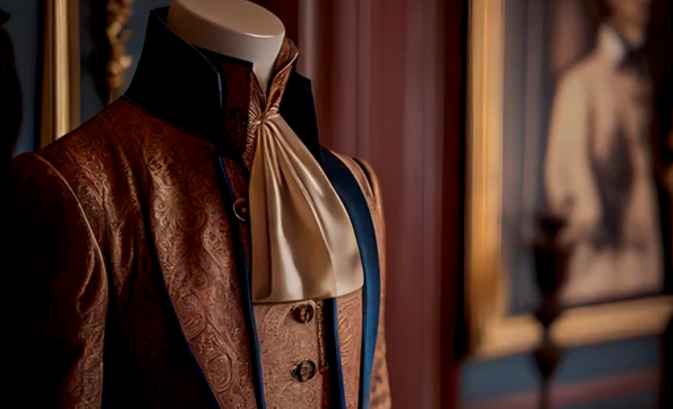 Ascot et cravate en paisley