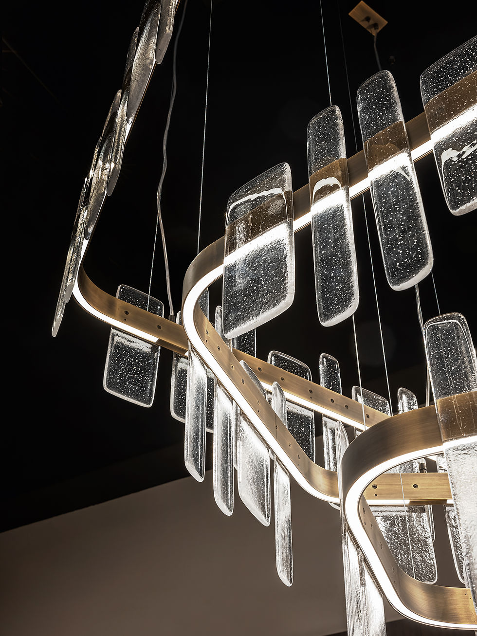 Forest Glass Chandelier