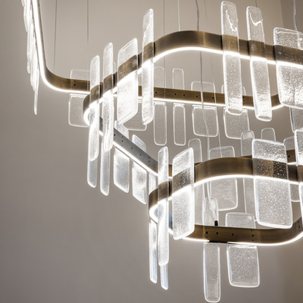 Forest Glass Chandelier