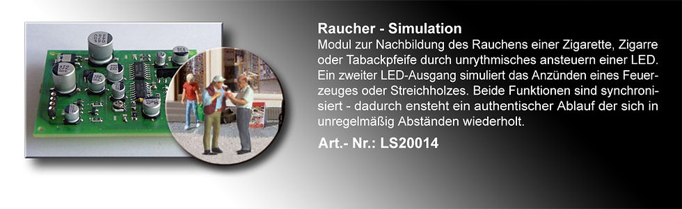 Fritzsch Spur H0 Steuerelektronik für Raucher und Passant