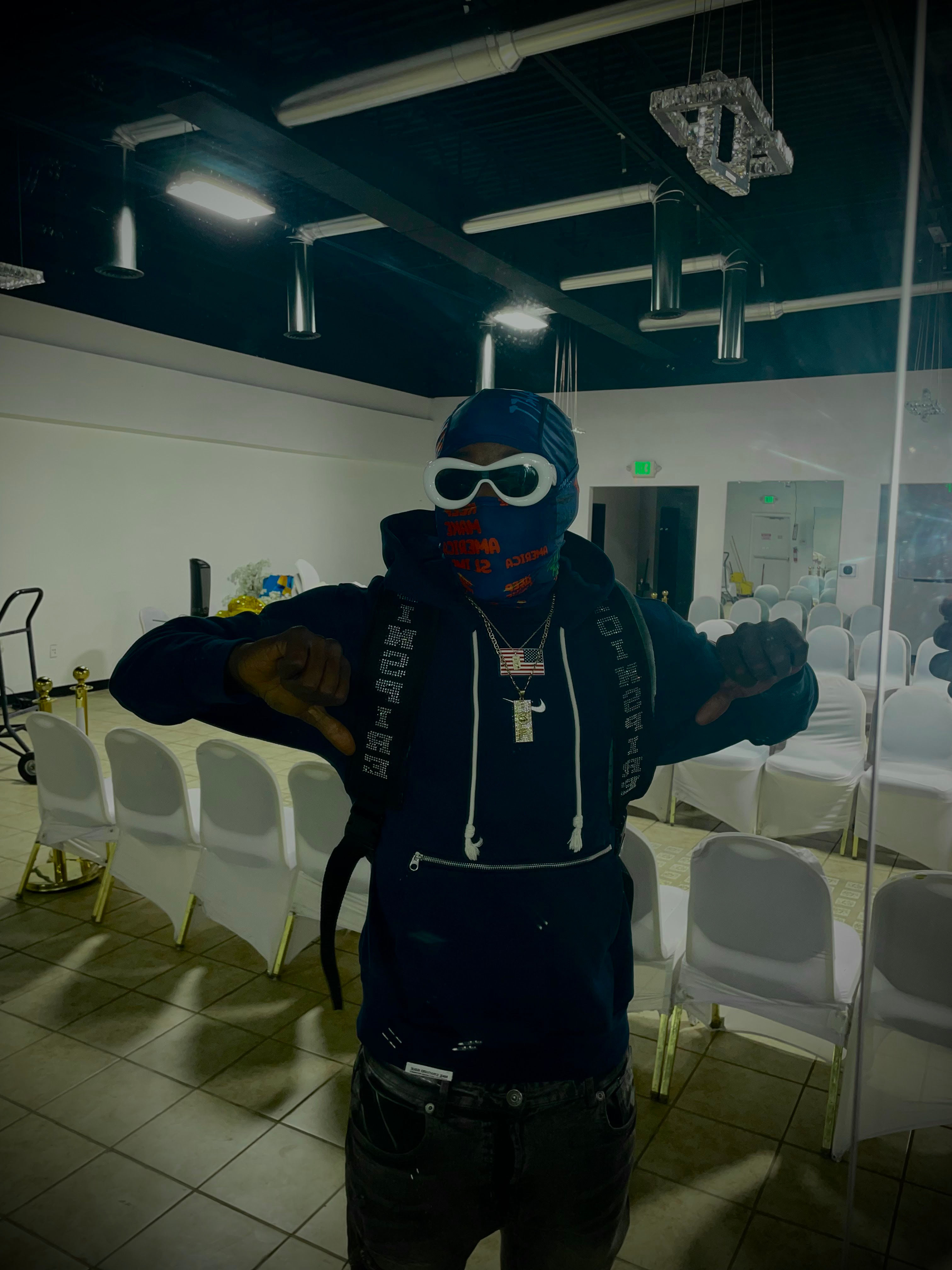 Navy Blue #MakeAmericaSlimeAgain Balaclava 🥷