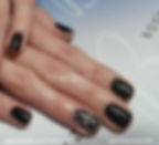 matt and shiny nails with glitter