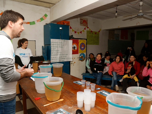 "Agua segura para los niños" en CONIN Barracas