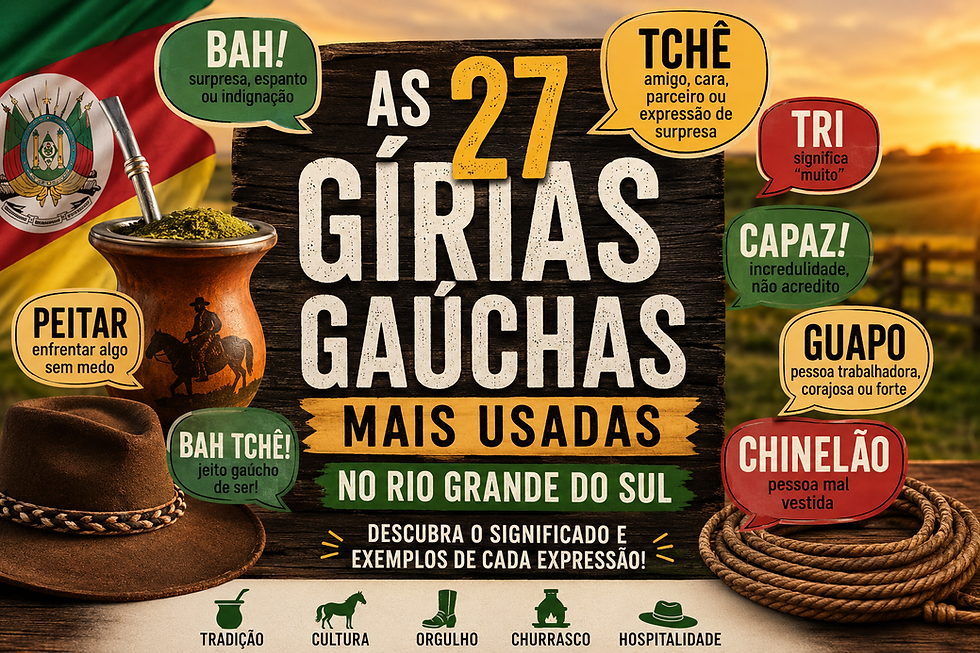 As 27 Gírias Gaúchas mais usadas
