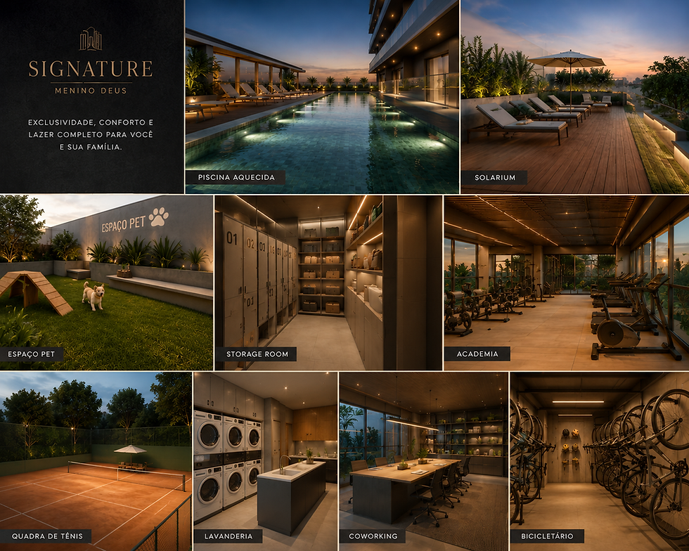 Infraestrutura Residencial Signature Menino Deus Porto Alegre