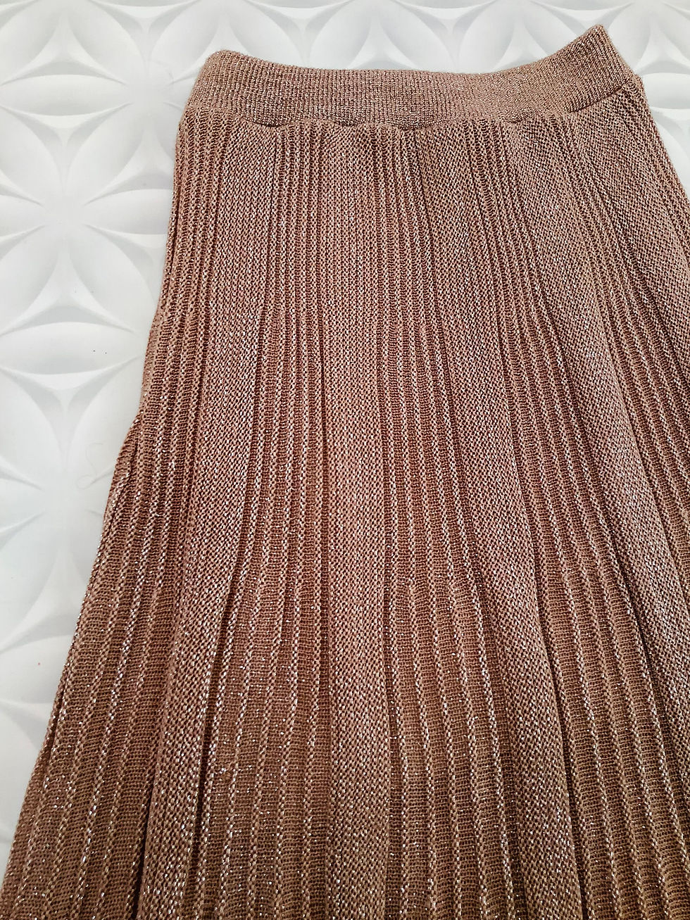 Miniatura: Saia em tricot com Lurex