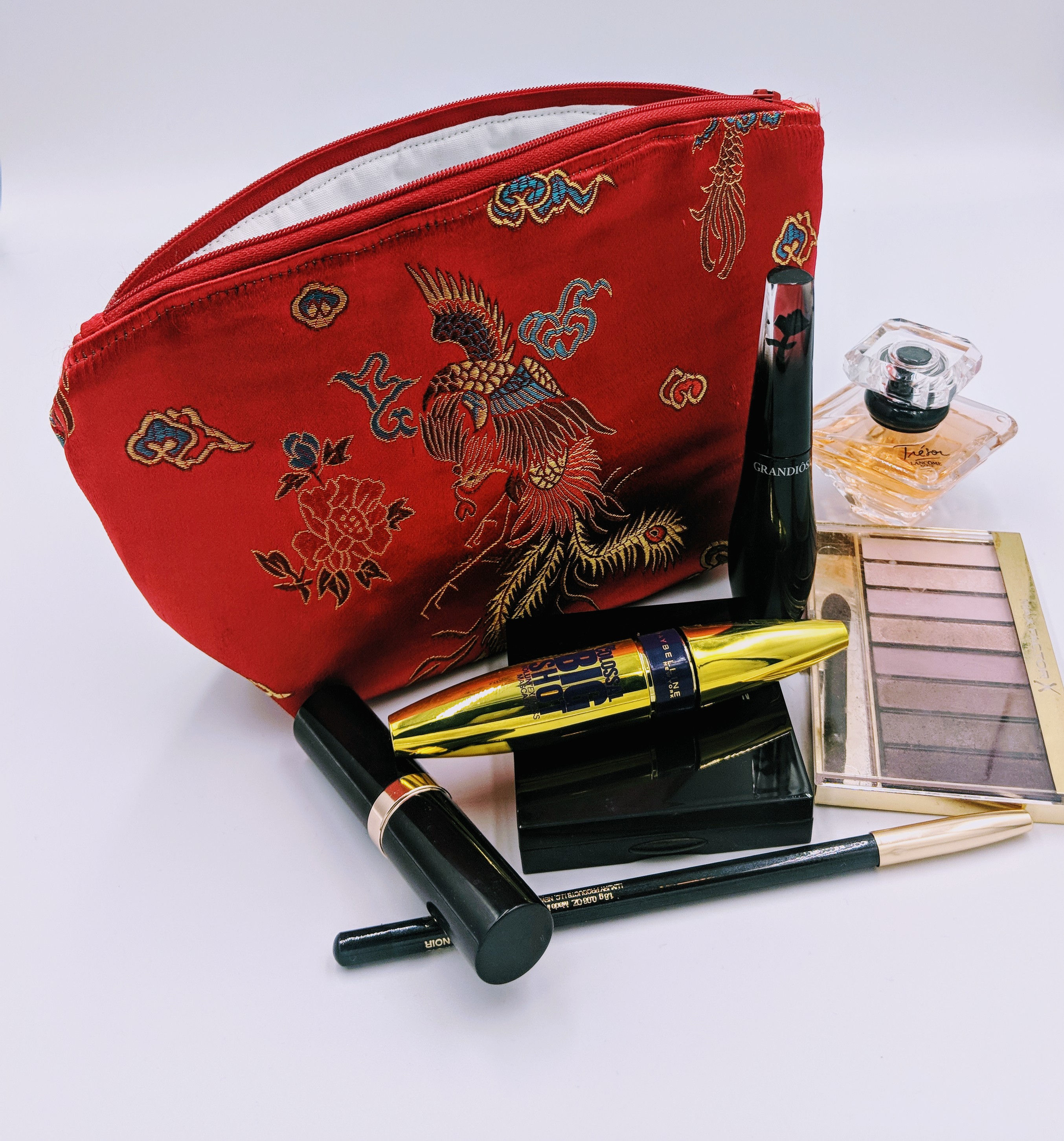 Make-up bag - Flowery Red