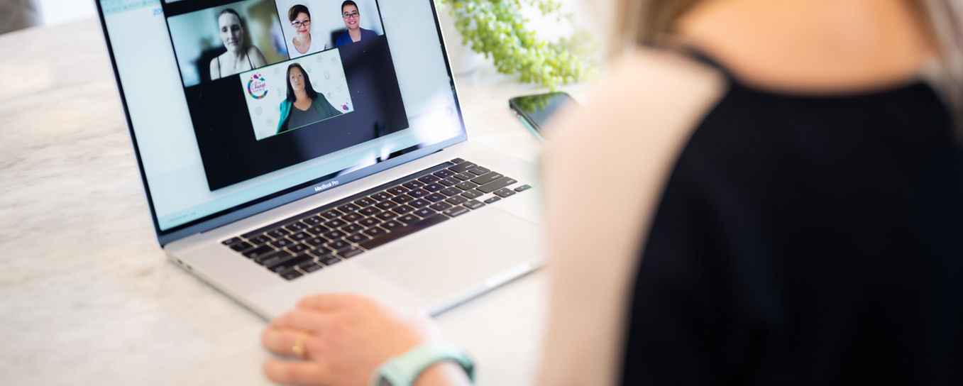 The Change Starter Team Working On a Zoom Call Discussing a Client's Marketing Services
