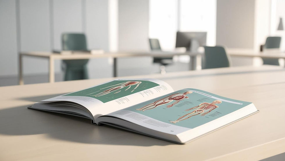 A book about phimosis placed on a desk
