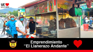 El asadero de carne a la llanera que recorre las calles de Villavicencio