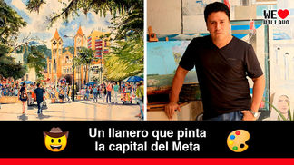 Atila Galindo Velásquez, el artista que inmortaliza a Villavicencio por medio de acuarelas