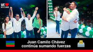 Juan Camilo Chávez recibe apoyo del diputado Oswaldo Avellaneda