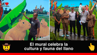 Hombres privados de la libertad pintan hermoso mural en la cárcel de Villavicencio