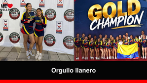 ¡Oro para Colombia! Dos villavicenses se coronan campeonas en el Panamericano de porrismo en México