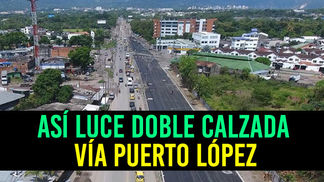 Desde el aire la nueva vía del sector Ocoa