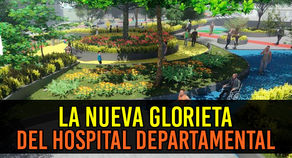 La renovación de la glorieta del Hospital Departamental