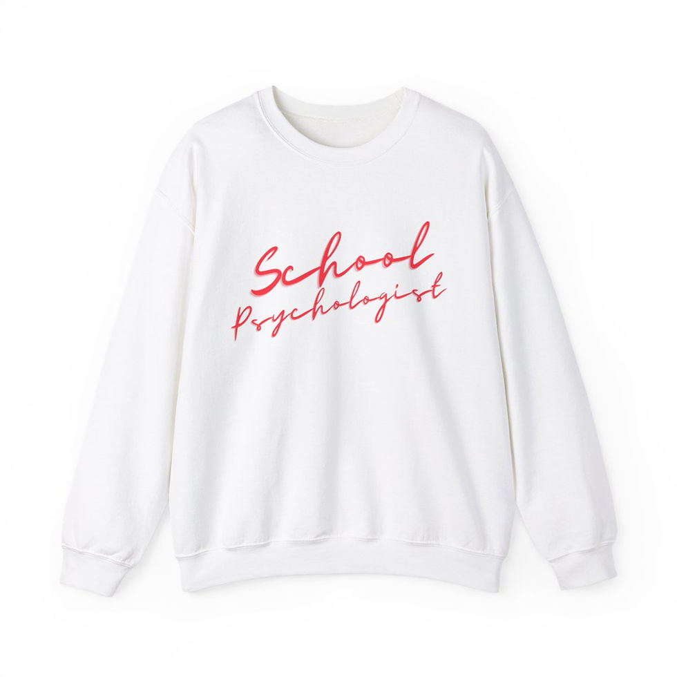 Miniatura: "School Psychologist" [Retro Red Design] Crewneck Sweatshirt