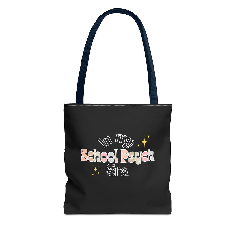 Miniatura: In My School Psych Era [Taylor Swift Inspired] Black Tote Bag 