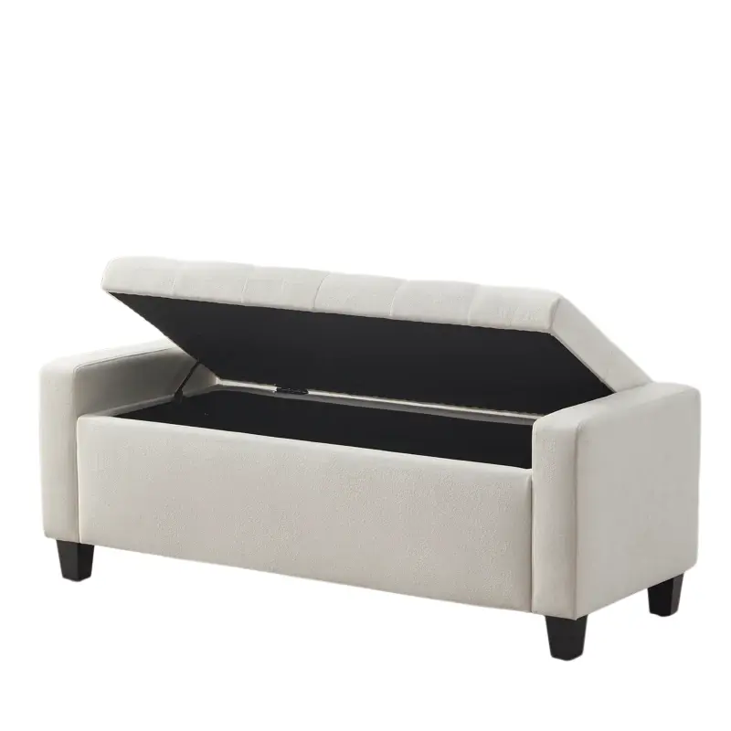 Thumbnail: Penna Zuura Polyester Upholstered Storage Bench