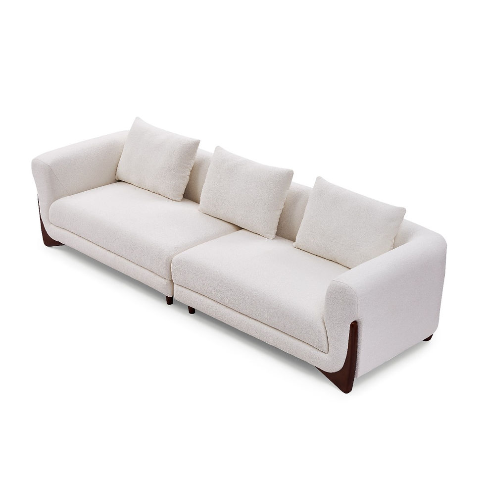 Thumbnail: Gwenyth 4-Seater Sherpa Fabric Sofa