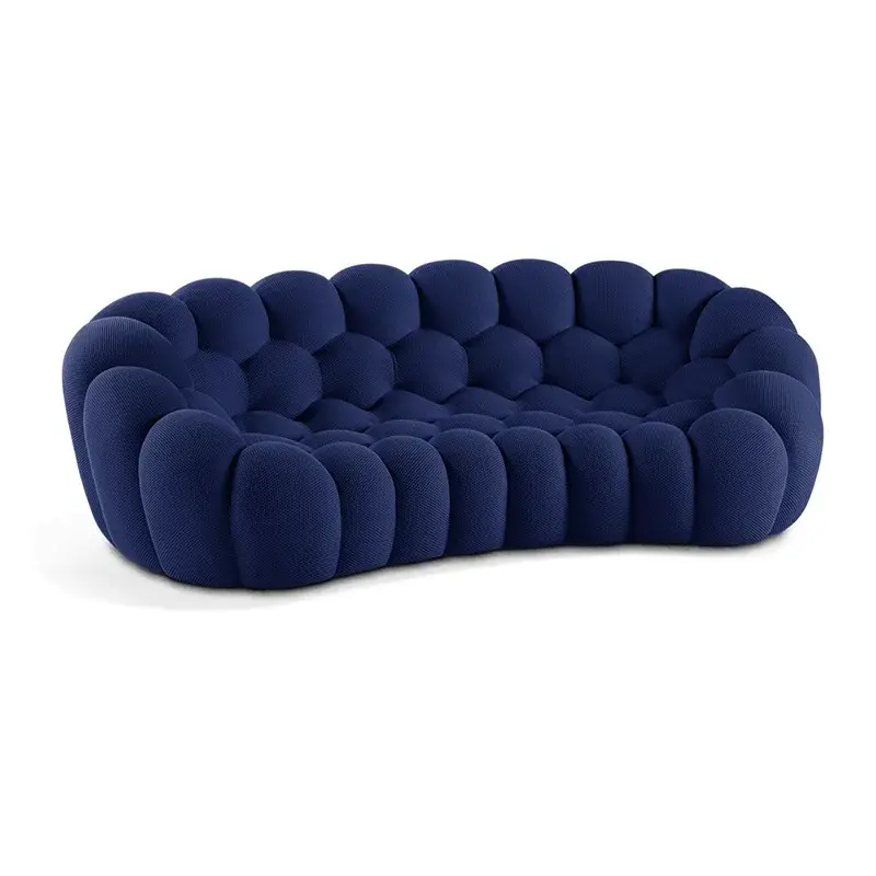 Thumbnail: LUNARA Velvet Cloud 3-Seater Sofa