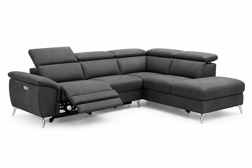 Thumbnail: Moderno L-Shape 3-Seater Electric Recliner Sofa