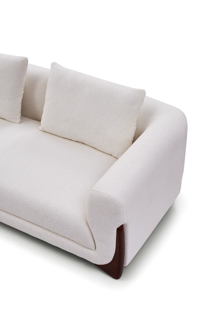 Thumbnail: Gwenyth 4-Seater Sherpa Fabric Sofa