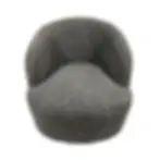 Thumbnail: 1 Seater Swivel Boucle  Curved  Couch