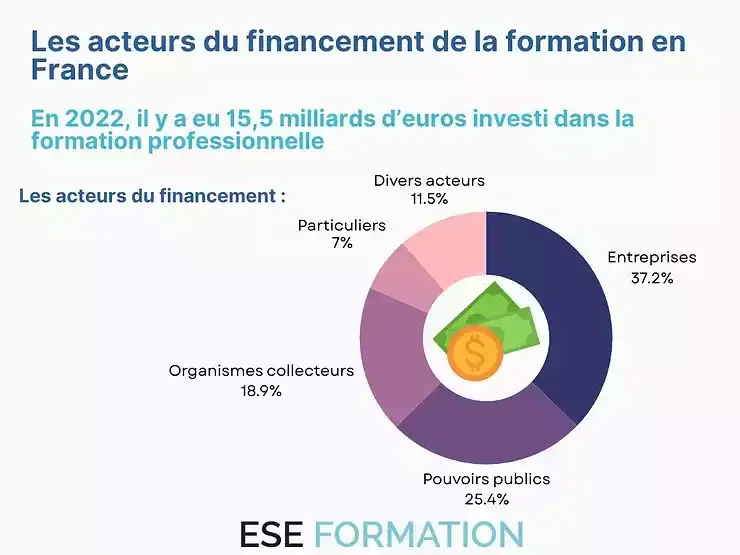 infographie sur le financement de la formation professionnelle