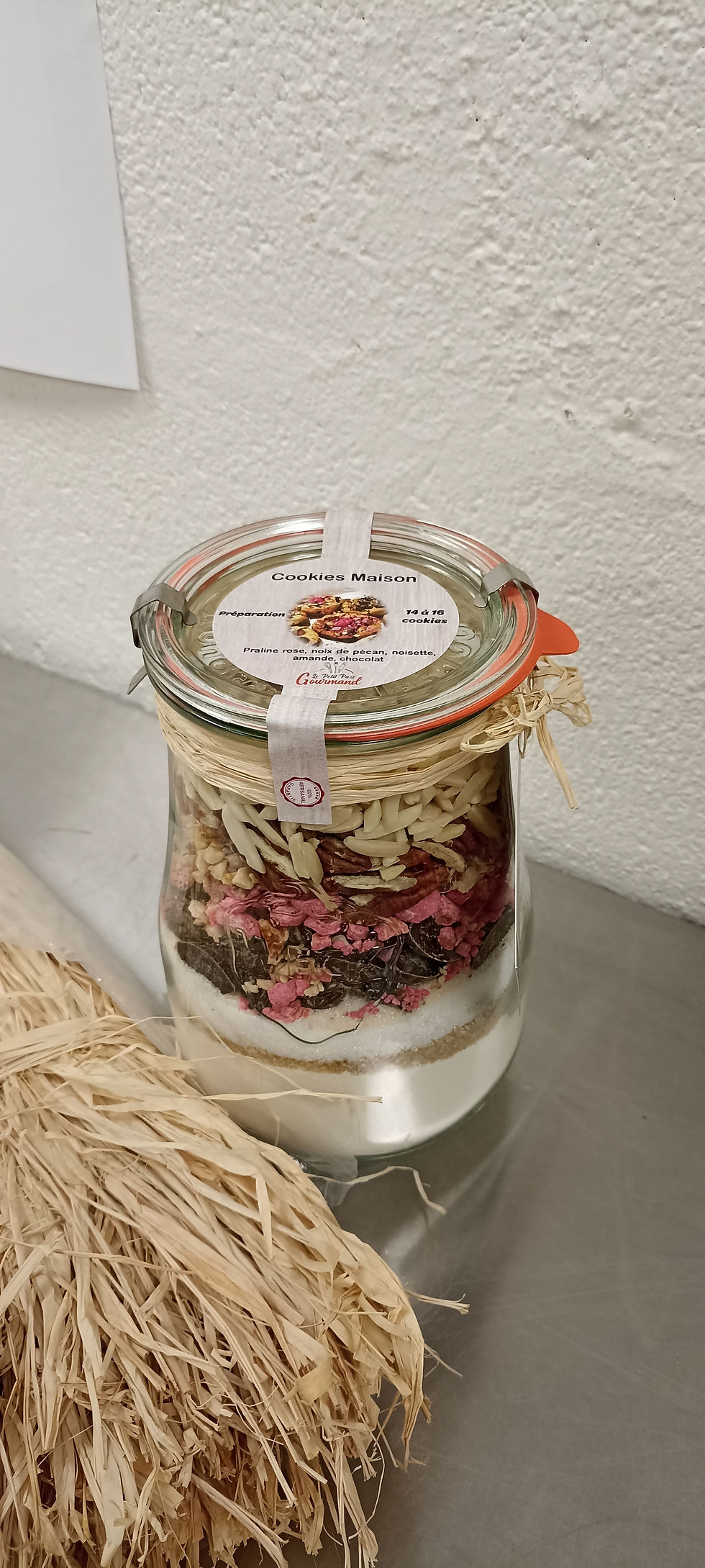 Kit à cookies praline rose 14/16 cookies