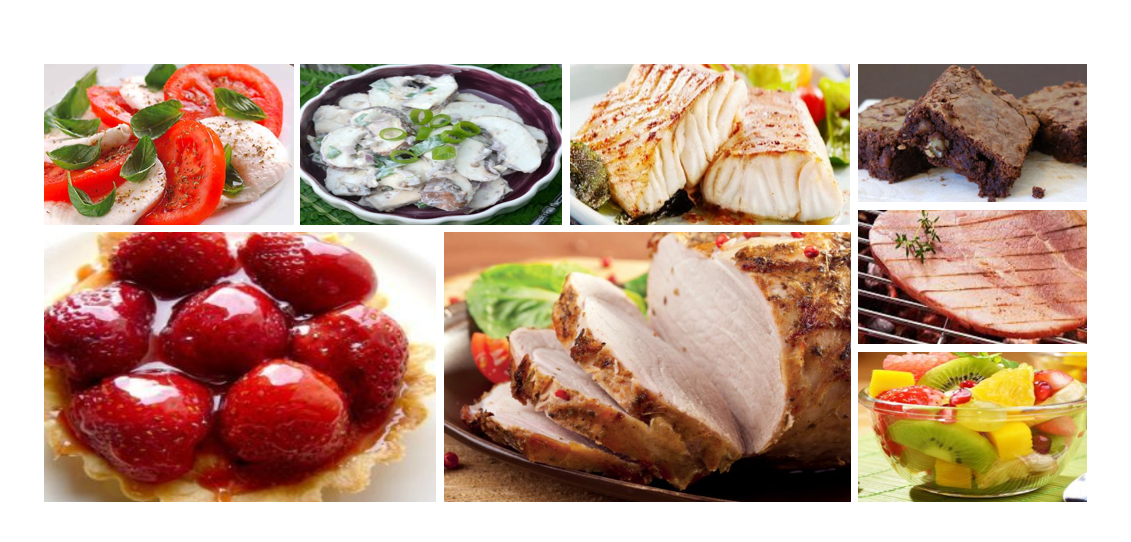 Arranged Food and Objects