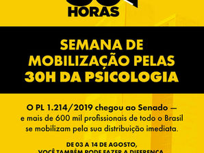 Mobilização 30h semanais É AGORA