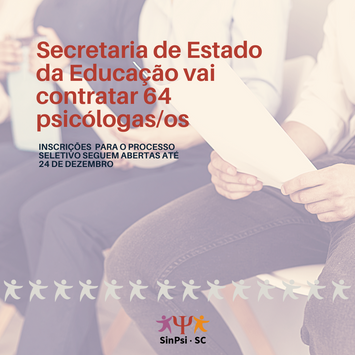 Governo do Estado anuncia contratação de 64 psicólogas/os