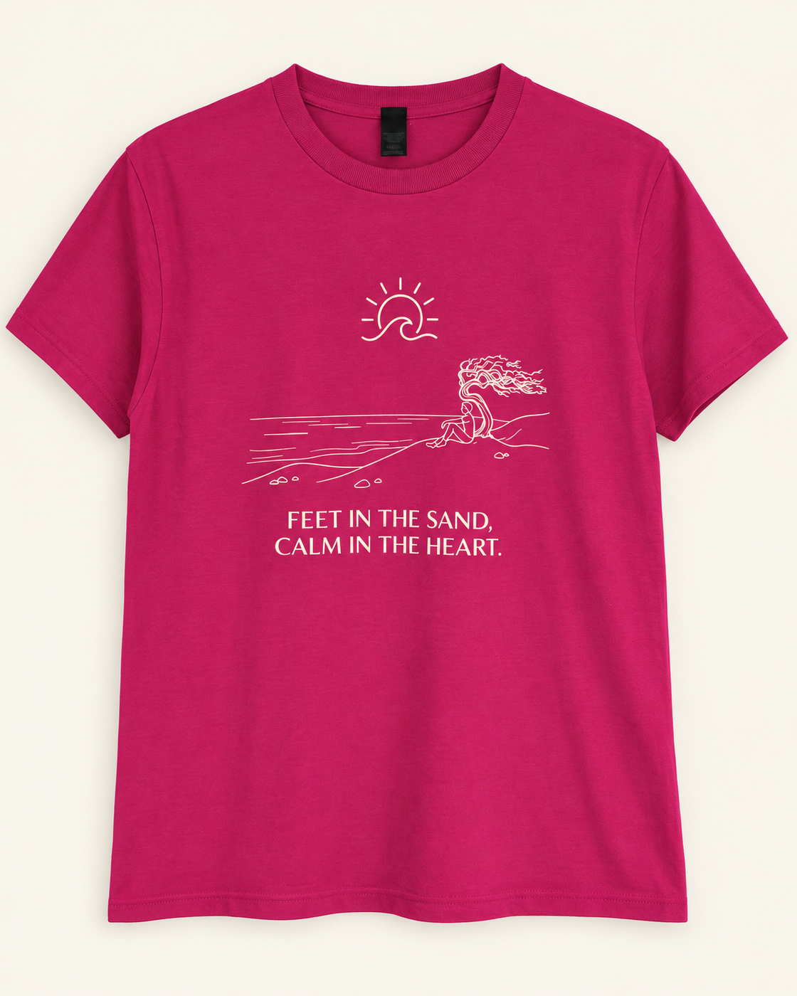 Sattva Feet in the Sand T-Shirt – Burgundy