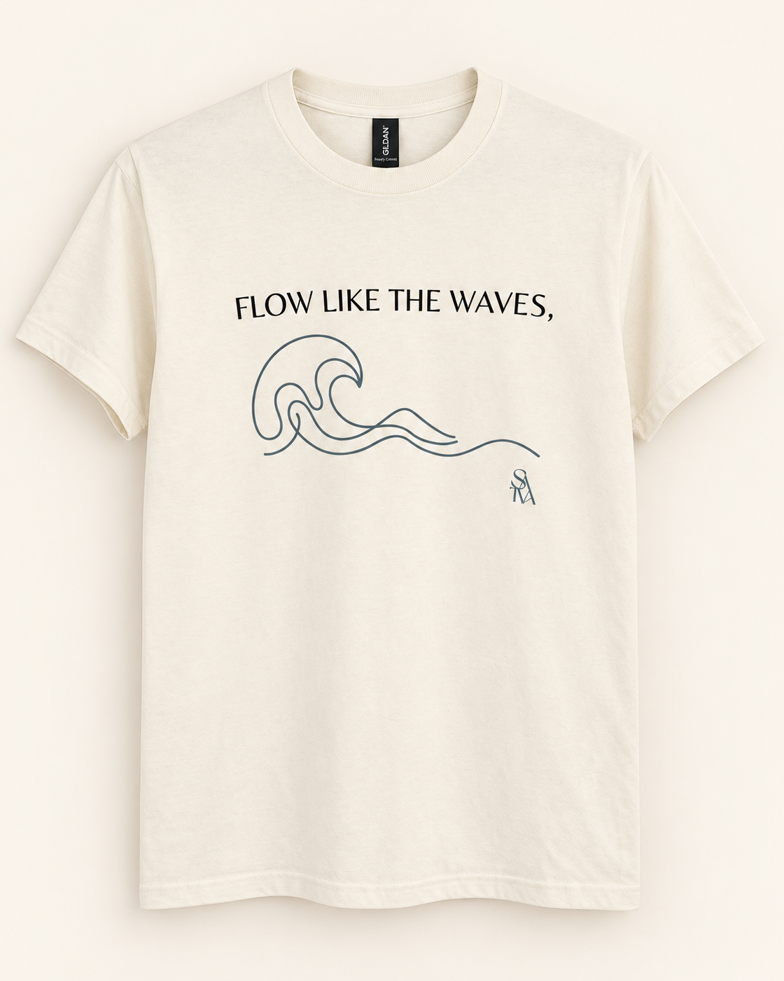 Sattva Waves & Sun T-Shirt – Ecru