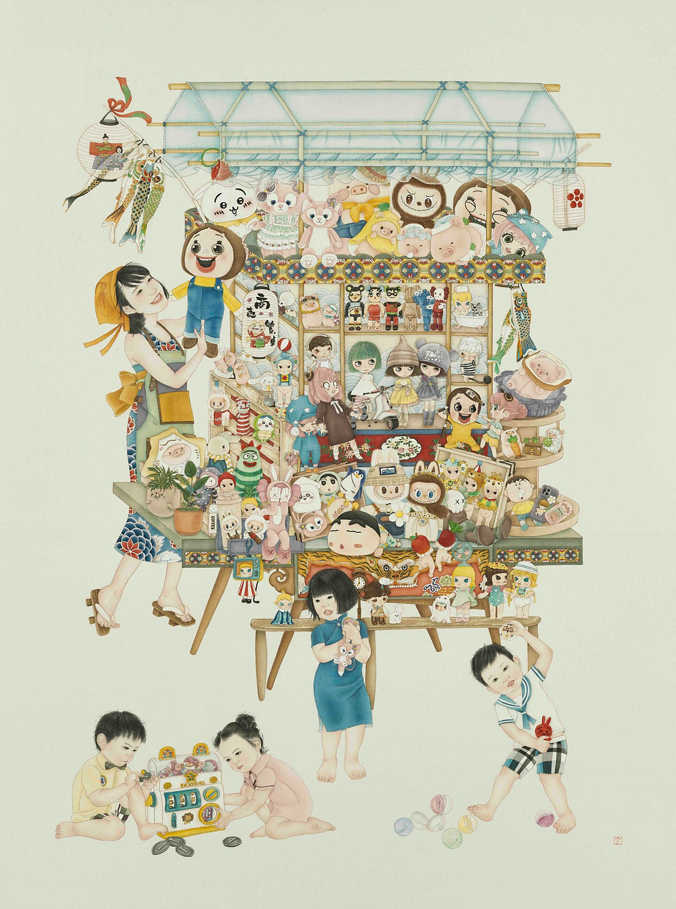 梁麗雯 古今對照──嬰戲系列