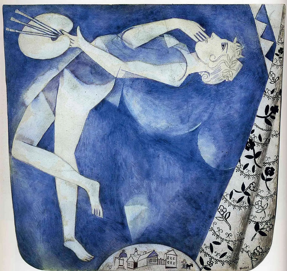 Marc Chagall, The Painter to the Moon (1917)