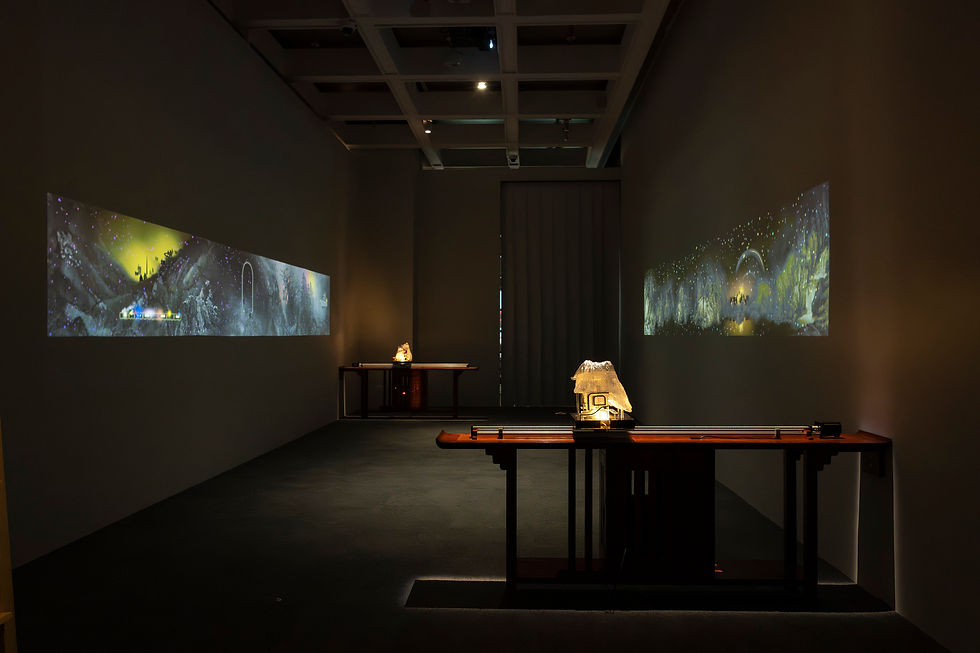 黃琮瑜（1977 — ）未來圖 2025 動畫、三維打印模型及機動路軌 尺寸不一 片長各約 3 分鐘