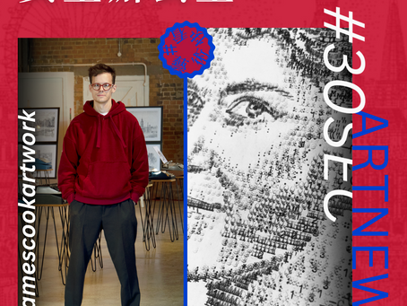 James Cook 授命以「 打字機 」繪英女皇肖像