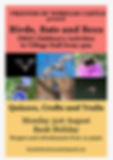 Friends of Norham Castle - Birds, Bats and Bees poster - 31st August 2026